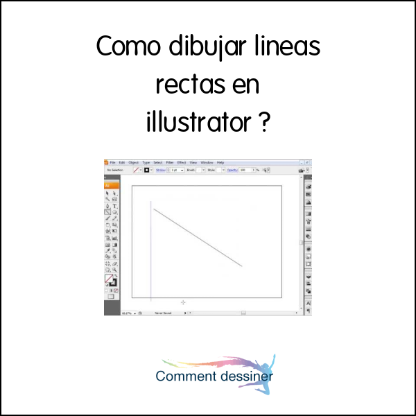 Como dibujar lineas rectas en illustrator